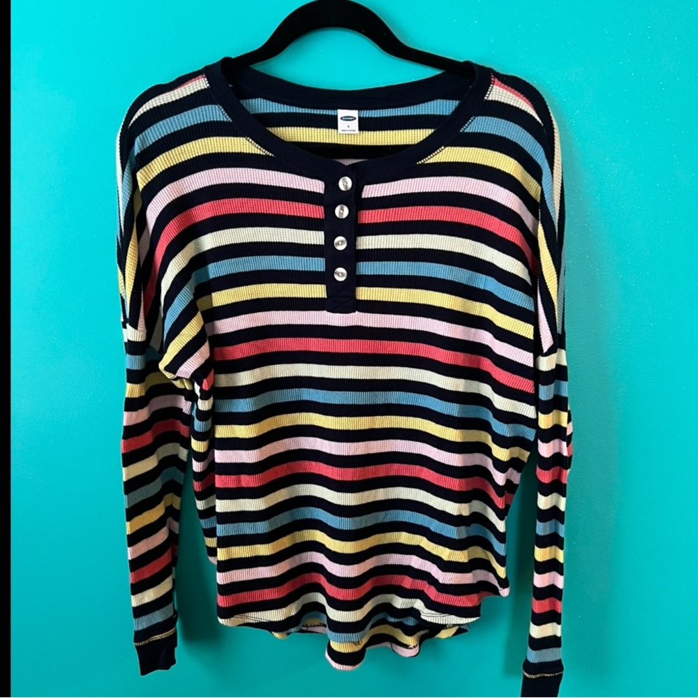 Old Navy oversized thermal Henley